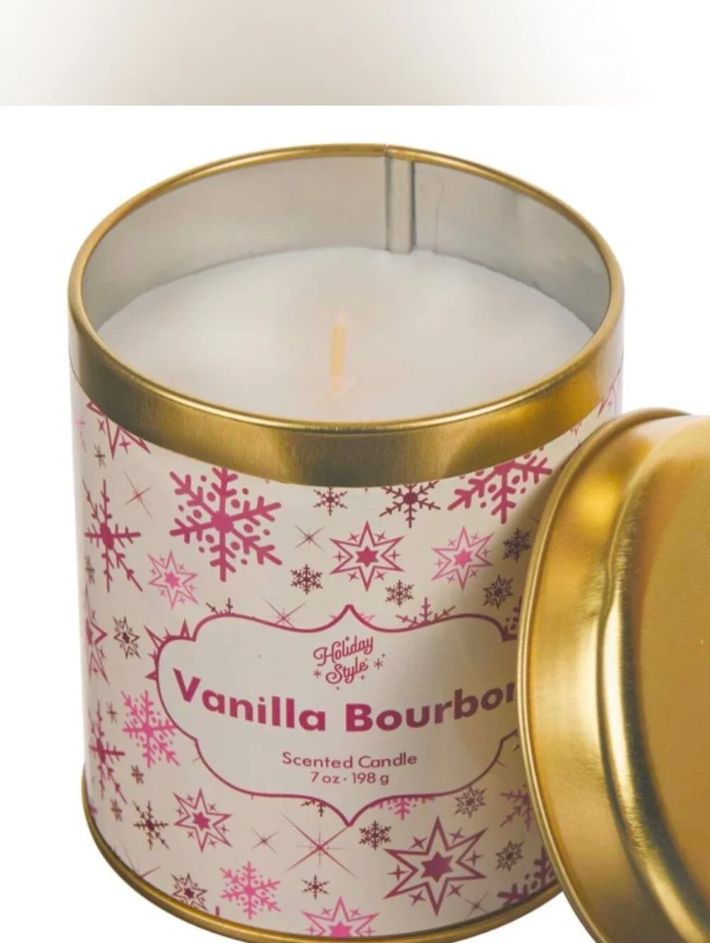 Holiday Style Vanilla Bourbon Candle